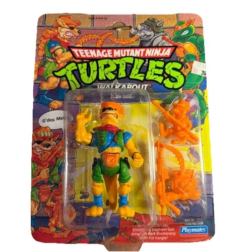 Vintage TMNT Walkabout Playmates Toys Action Figure Sealed 1991 Nice Condition