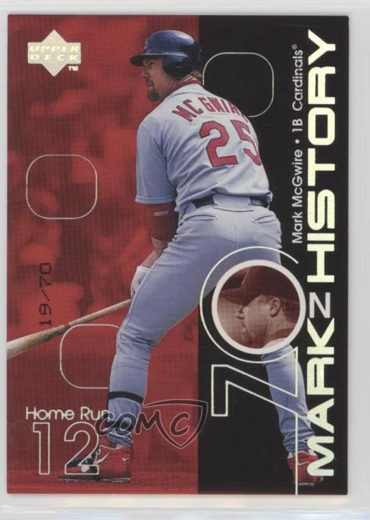 1999 Upper Deck Challengers for 70 on History 19/70 Mark McGwire #M4 m1k