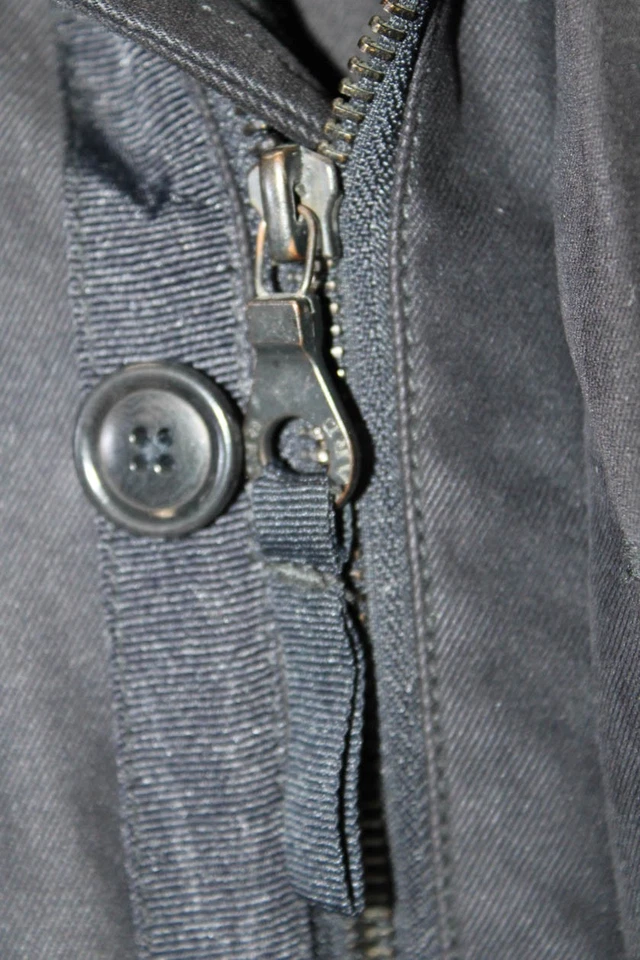 Rene Lezard 女式长袖纽扣分层重型外套蓝色 54 码 — 第 4/4 张图片