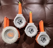 NERF N-Strike Elite Lot 4 Dart Blasters w/ 35-Dart Drum Mags N9869 2008