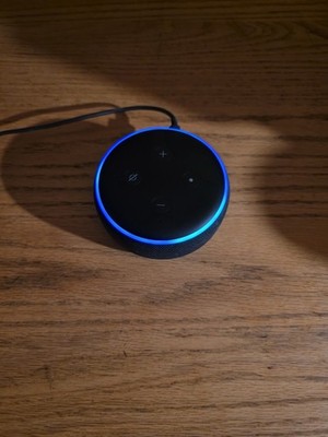 Amazon Echo Dot Smart Speaker Black Wi-Fi Bluetooth 3.5mm Alexa w/ Adapter