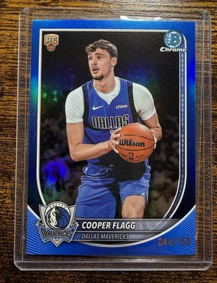 2025 Bowman Chrome Cooper Flagg Blue Refractor /150 Rookie #BCV-1 RC