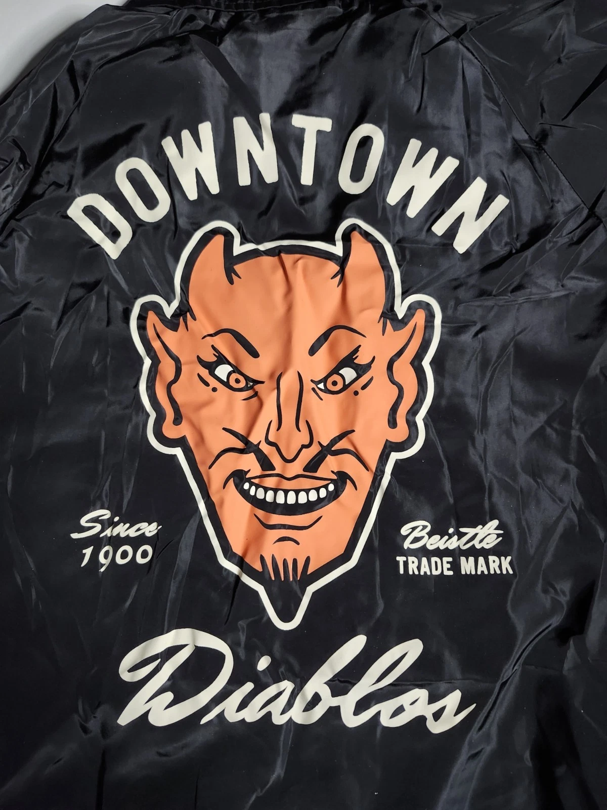 NEW Creepy Co. Beistle DIABLO Coach Button Up Snap JACKET Medium Devil Halloween image 3