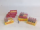 Vintage Lot of 7 Coca-Cola Miniature Crates with 25 Plastic Bottles A11
