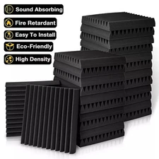 36PCS 12x12x1'' Acoustic Wall Panels Studio Sound Noise Proofing Insulation Foam