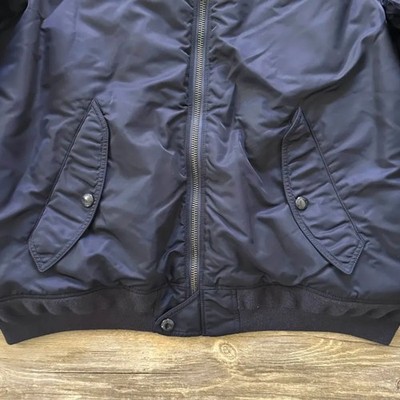 Polo Ralph Lauren MA-1 Navy Blue Flight Bomber Jacket Size XXL