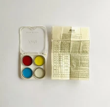 Set of 4 Kenko Colored Filters 21.5 mm K 1/1 In Plastic  Case With Paperwork