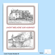 CP M 49237-313 POSTCARD 2 DRAWINGS 49 SAINT MELAINE SUR AUBANCE