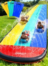 XL 20Ft Premium Slip and Slide with 3 Bodyboards, Heavy Duty Water Slide