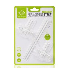Grosmimi Straw Kit Replacement - 2 Count Stage 2 Baby Feeding Essentials