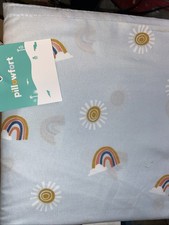 Pillowfort Twin Rainbow Microfiber Sheet Set 3-Piece   NEW