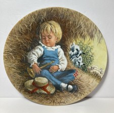 VTG Little Boy Blue Collector Plate 8.5 Mother Goose by John McClelland 1980