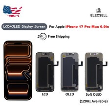 LCD/OLED Display Touch Screen Assembly For Apple iPhone 17 Pro Max 6.9''
