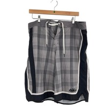 Nike 6.0 Y2K Gray Black Swim Board Shorts Unlined Skater Men s 34