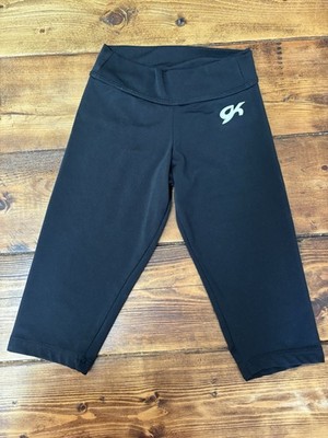 Child small GK capri leggings for gymnastics black *see description 