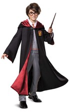 Harry Potter Kids Costume, Disguise Prestige Hooded Robe Jumpsuit, Small