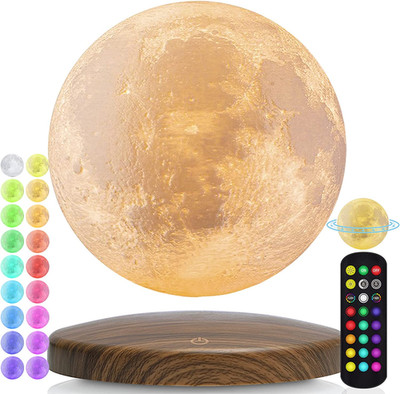 Levitating Moon Lamp, Floating and Magnetic Moon Lamp 3D Printing Moon Light wit