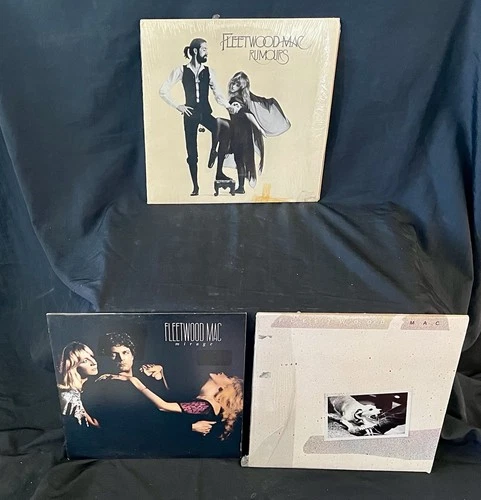 Iconic Fleetwood Mac Rumours, Mirage, & Tusk LP Lot Rock Vinyl Album