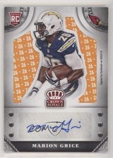 2014 Panini Crown Royale Retail Jersey Number 25/28 Marion Grice #S-MG Auto 1u6