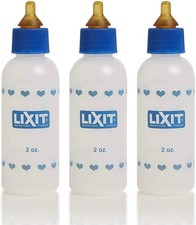 3 Pack 2oz Nursing Bottle for Kittens Small Puppies and Small Animals Pet