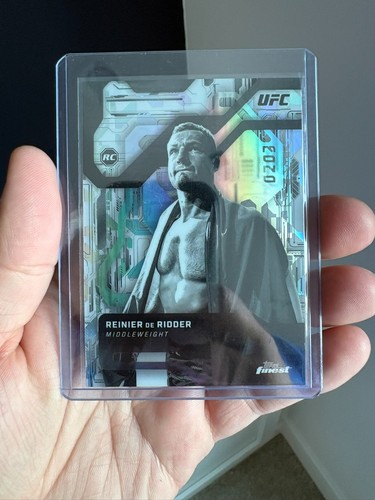 Reinier de Ridder #MC-10 2025 Topps Finest UFC Monochrome card