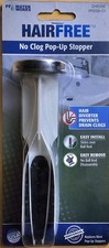 PF Water Works Hair Free No Clog Pop-Up Stopper Chrome PF0208CH NEW Sink Stopper