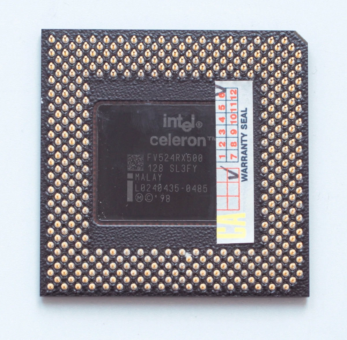 Processeur Intel Celeron SL2WN Slot 1 333MHz 128 Ko