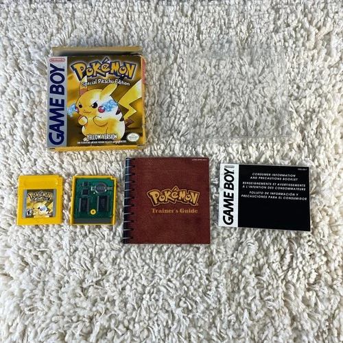 Pokemon Yellow Version (Nintendo Gameboy Color, 1998) GBC Complete in Box CIB