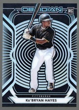 Ke'Bryan Hayes 2021 Panini Chronicles Obsidian #5 Rookie (RC) Pirates