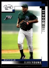 Delmon Young 2003 Leaf #326 Devil Rays MLB READ FREE SHIPPING AutographDen