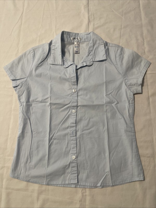 Old Navy Girls Size 10 Button Up Shirt Blue
