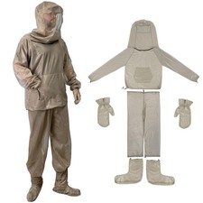 Mosquito Suit, Full Body Bug Jacket, Pants, Gloves Socks for Gardening, Hiking