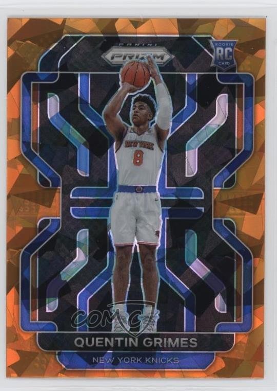 2021-22 Panini Prizm Orange Ice Prizm Quentin Grimes #285 1i5t