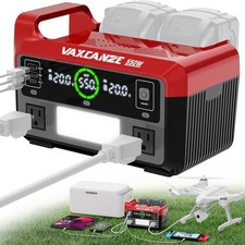 550W Power Inverter for Milwaukee, DC 20V to AC 110V Pure Sine Wave, Portable
