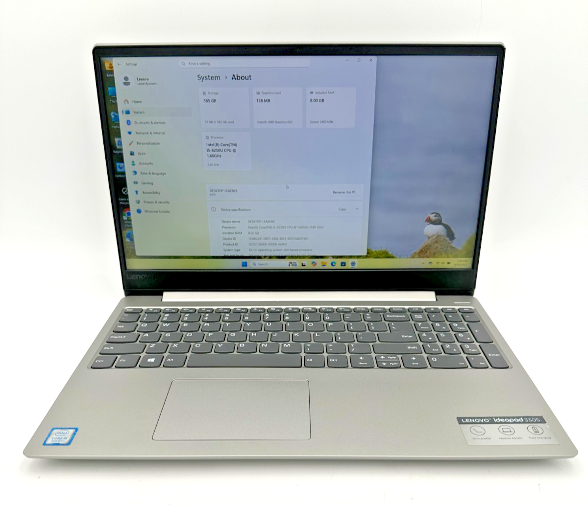 Lenovo IdeaPad 330s 15.6'' (1.60GHz, Core i5-8250U, 8GB RAM, 128 M