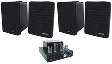 4 Kicker 46KB6B KB6 6.5" 150w Indoor/Outdoor Home Theater Speakers Receiver