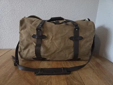 Filson Rugged Twill Medium Duffle Bag | Old Size | Tan | Made in USA | MSRP $599