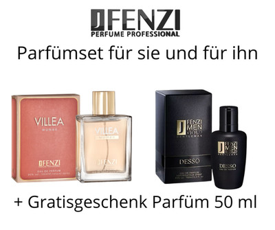 Parfümset JFenzi Villea  & Desso Gold Gentleman 100 ml + GRATIS 50ml