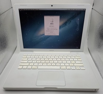 MacBook 13 in 2007 White C2D 2.1 GHz, 128 GB SSD, 4Gb RAM, Mac/Win10 - New Batt!