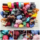 Lot de 170 mètres de ruban artisanat Joblot satin gros grain organza vichy 4 mm-35 mm A