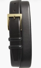 Torino Double Buckle Leather Belt Black 55210 Men’s 40 Gold Buckle Made In USA