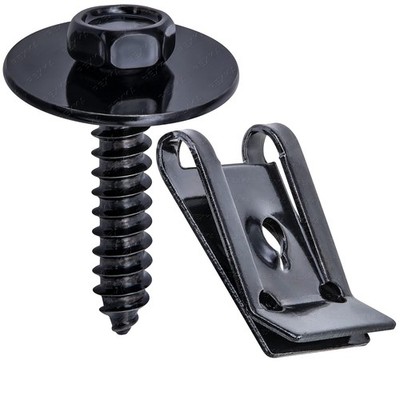 20 Sets M4.2 Universal Fender Liner Splash Shield Screw & U Nut Kit