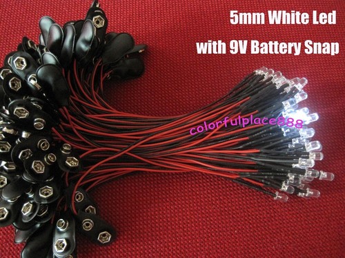50pcs 12V/24V Pre Cablato 3mm 5mm Lampadina A LED Con - Foto 4