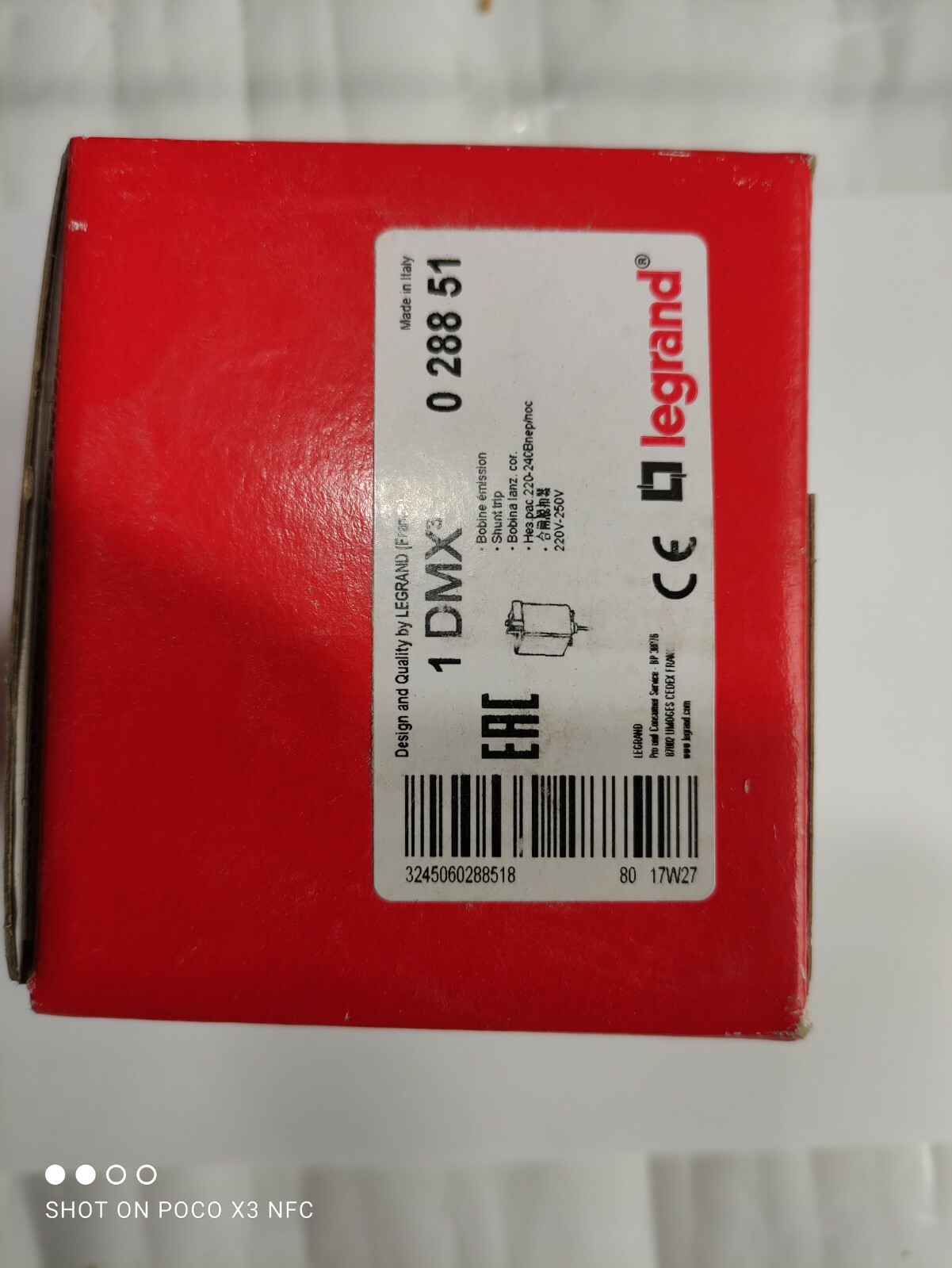 Déclencheur à émission de courant DMX³ 6300 bobine de déclenchement rapide Legrand 028851