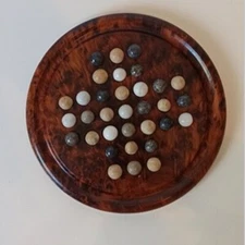 Moroccan Art Thuya Wood Solitaire Game Handmade Marble Balls Game Lots Bundles