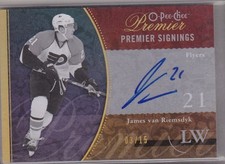 JAMES VAN RIEMSDYK 2009-10 OPC Premier Signings Gold Autograph RC #'d 03/15 Auto