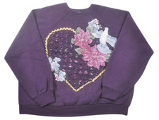 Vintage Heart Sweatshirt Size X-Large