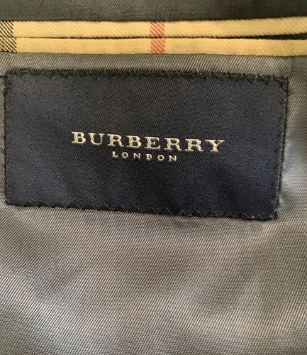 Burberry London Men’s Size 40R Bluish/Tan 2 Button Blazer - Picture 8 of 10