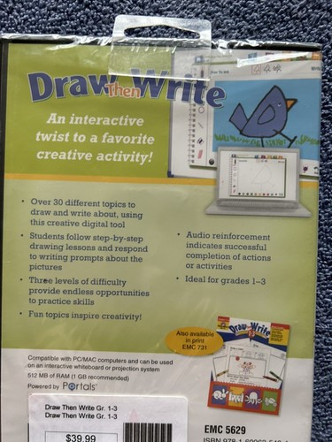EVAN-MOOR DRAW THEN WRITE INTERACTIVE APP GRADES 1-3 - Picture 7 of 9