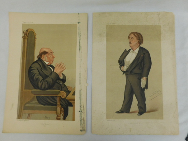 ANTIQUE VANITY FAIR CARICATURE PRINTS BY SPY 'SENSATIONAL